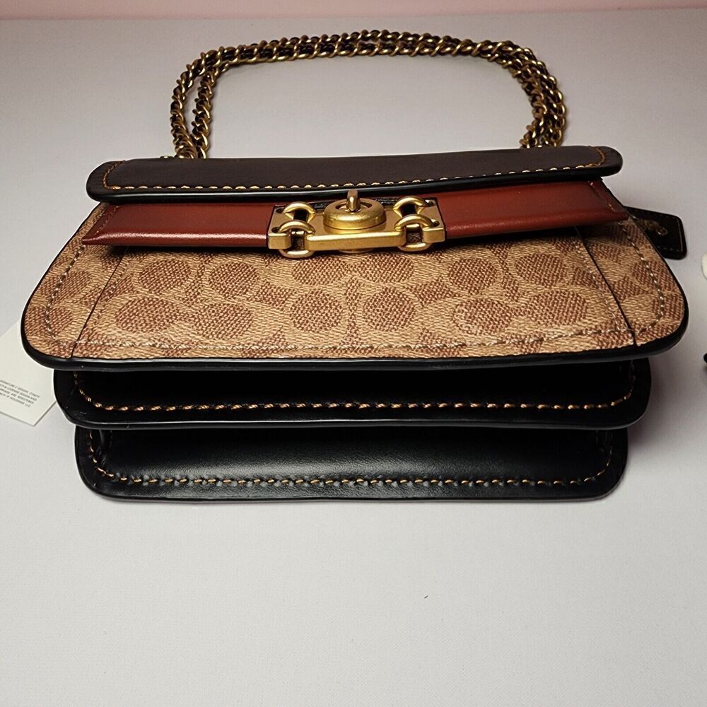 NWT COACH CF200 Troupe Crossbody Signature Canvas - Picture 6 of 9